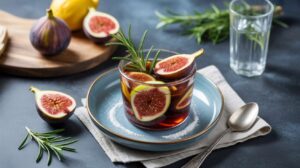 Compote de figues fraîches et romarin, une douceur parfumée pour le goûter