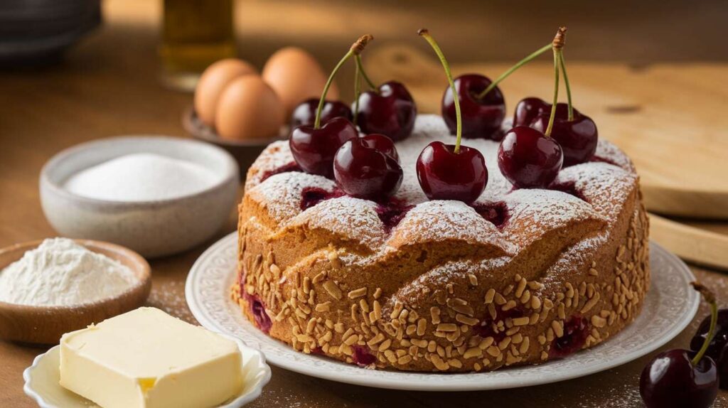 Gâteau aux cerises facile et rapide : l&rsquo;idéal pour le goûter estival