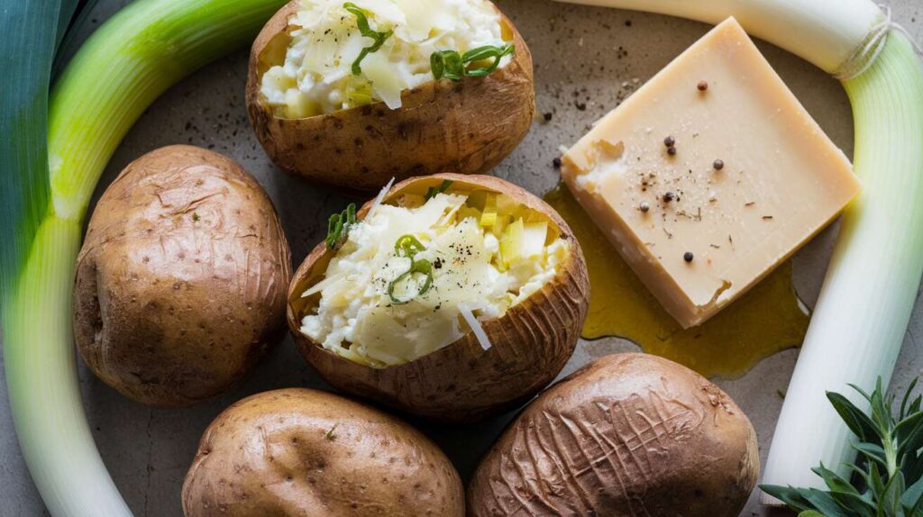 Pommes de terre farcies aux poireaux et fromage frais : la recette savoureuse du quotidien