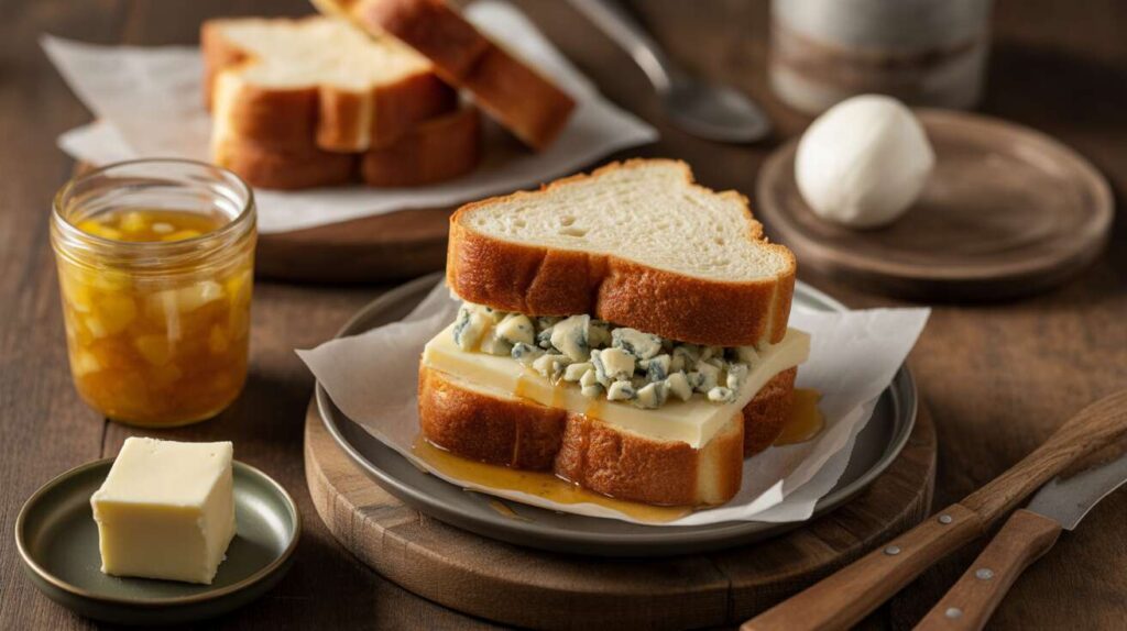 Croque-monsieur brioché au bleu et confit d'oignons : la recette gourmande et rapide