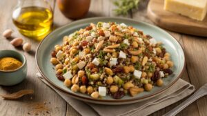 Salade complète aux céréales, légumes et fromage : une recette savoureuse et équilibrée