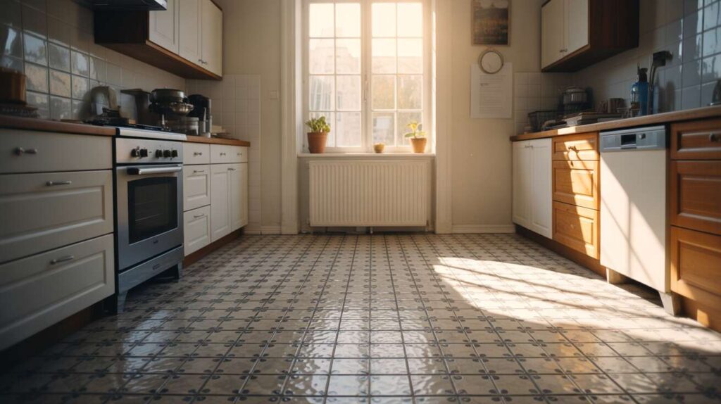 Ni javel, ni ammoniaque : l'ingrédient secret pour des sols de cuisine parfaitement propres