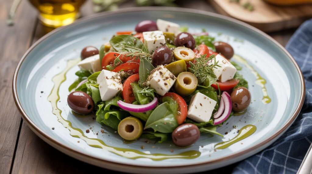 Recette de salade grecque à la feta