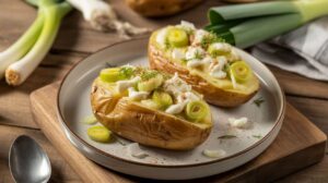 Pommes de terre farcies aux poireaux et fromage frais : la recette savoureuse du quotidien
