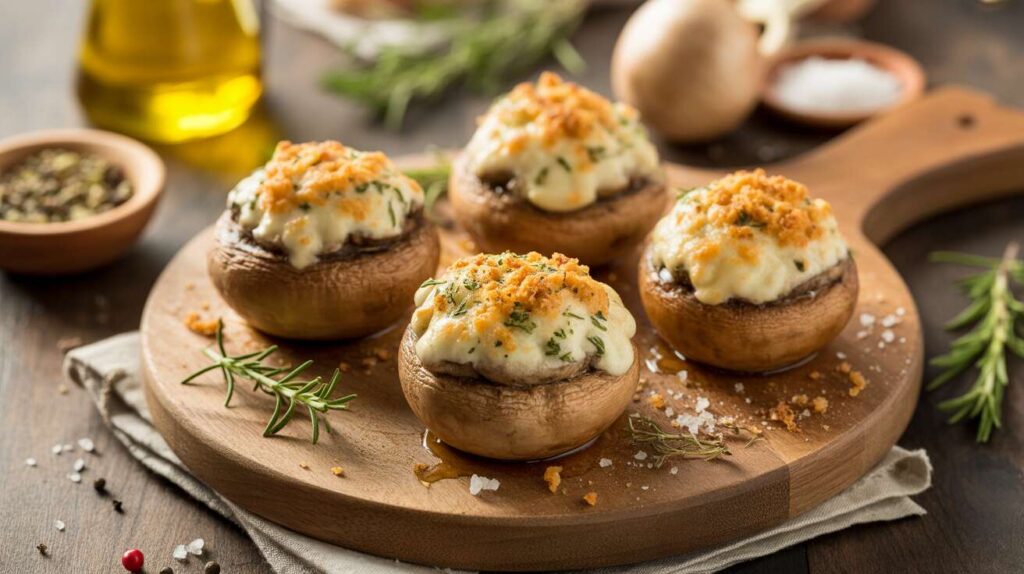 Champignons farcis au fromage frais : la recette gourmande du jour facile à faire