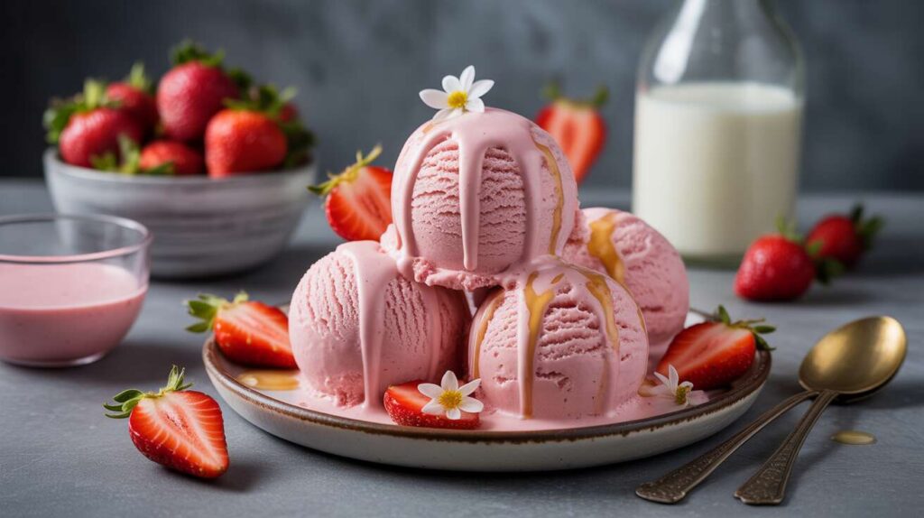 Recette glace fraise facile : la saveur fruitée de l'été sans effort ni sorbetière