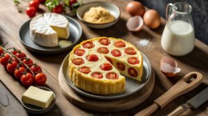 Clafoutis salé aux tomates cerise et au camembert : une recette gourmande et rapide