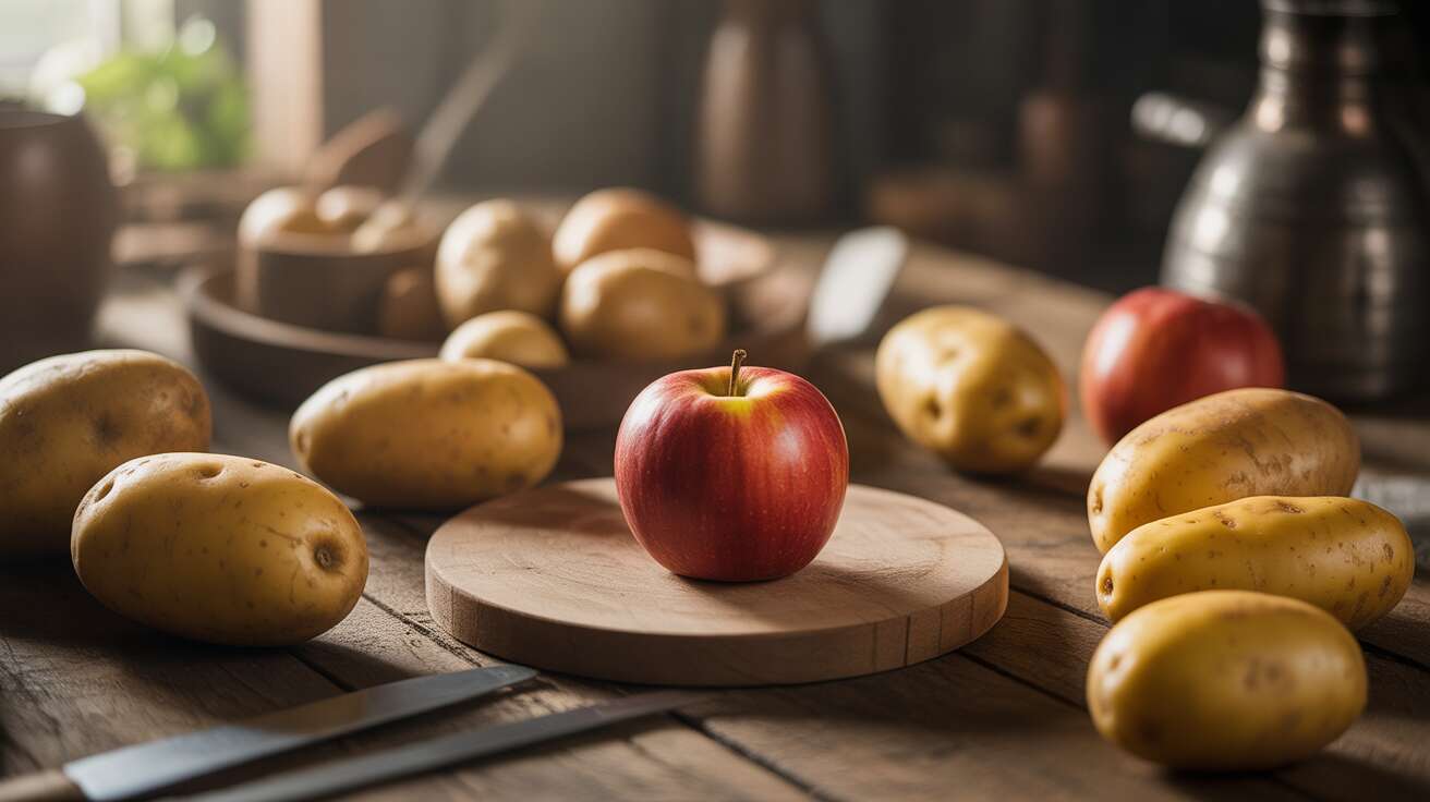 Personne ne connaît l'astuce : placer ce fruit au milieu des pommes de terre les empêchera de germer