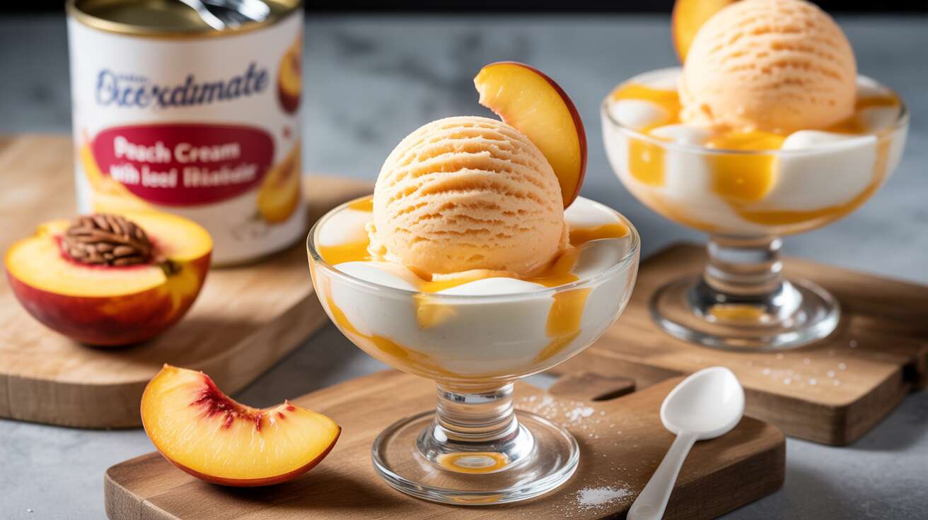 Glace à la pêche sans sorbetière : la recette facile et "rafraîchissante parfaite