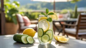 La boisson détox concombre-citron "qui vous hydrate sans effort" tout l'été