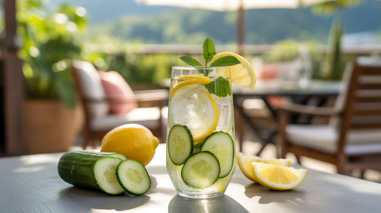 La boisson détox concombre-citron "qui vous hydrate sans effort" tout l'été