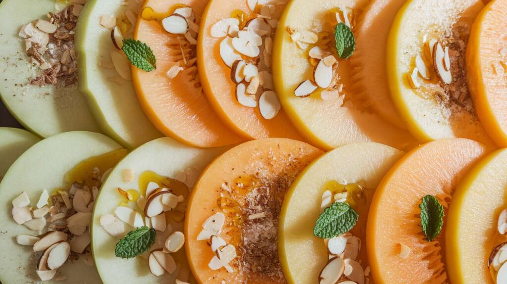 Carpaccio de melon : le dessert de l&rsquo;été noté 4,5/5 sur Marmiton, un délice !