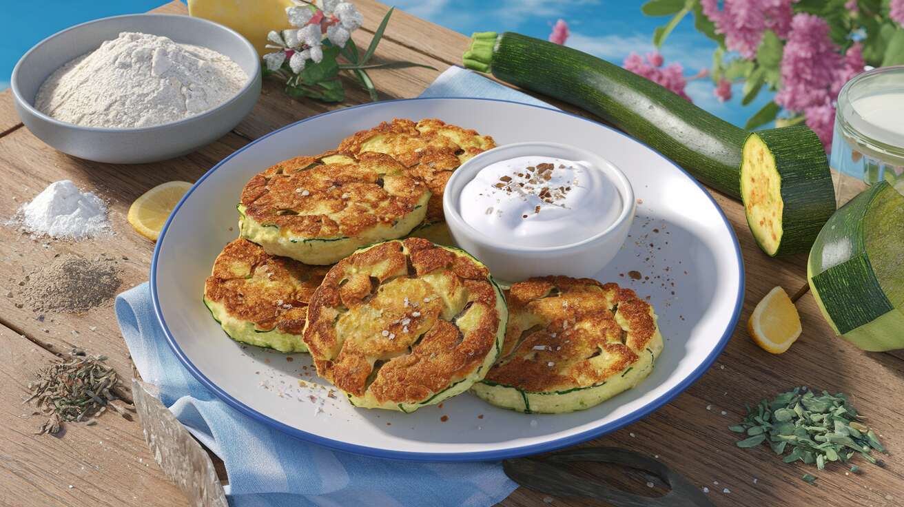 Beignets de courgettes à la grecque : un délice croustillant et parfumé pour l&rsquo;été