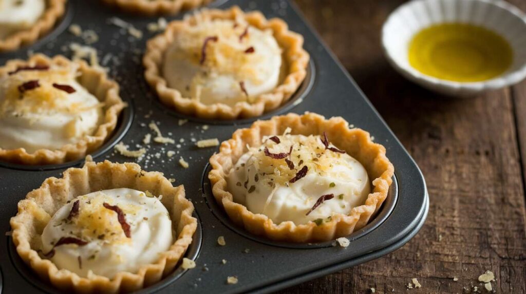 Mini-tartelettes apéro sans pâte : le secret du chef dans un moule à muffins