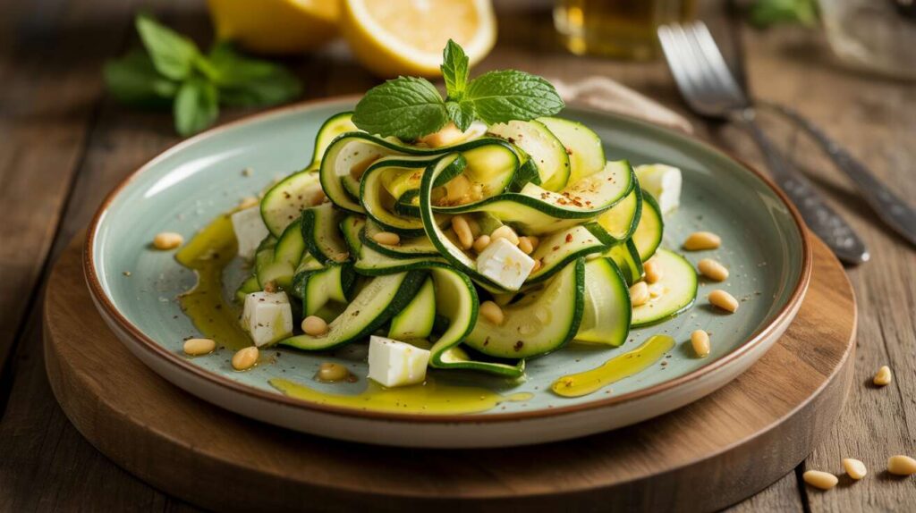 Salade de courgettes à la feta : l'incontournable de l'été pour des repas frais