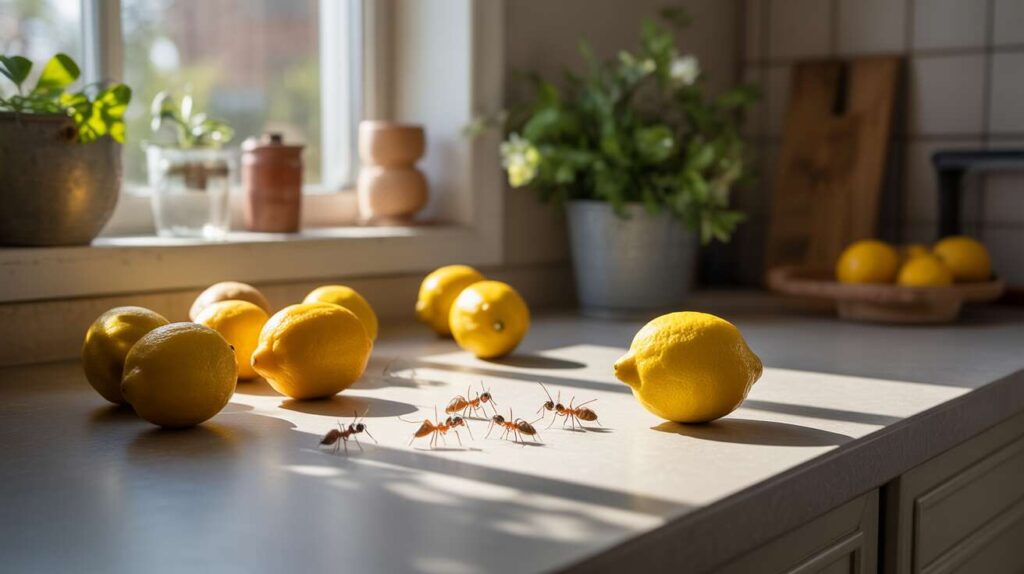 Chasser les fourmis de votre cuisine : l'astuce géniale avec du citron pour dire adieu aux invasions
