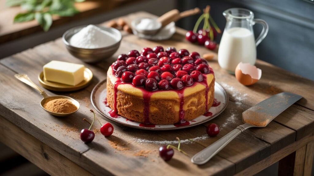 Gâteau aux cerises facile et rapide : l'idéal pour le goûter estival