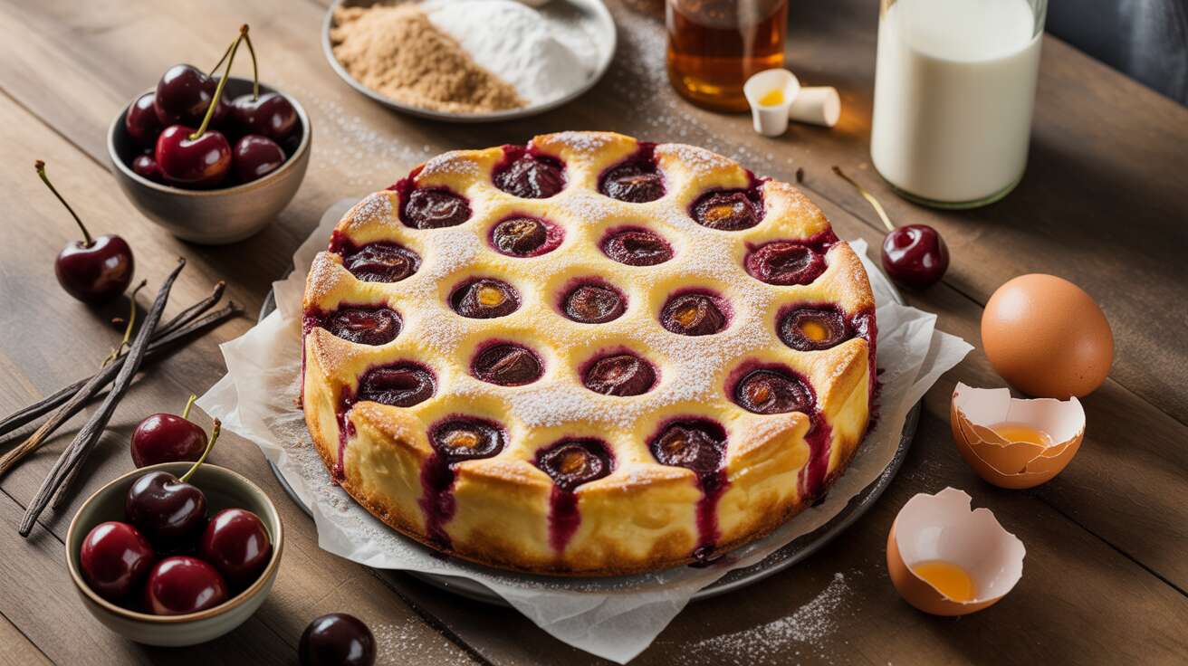 Clafoutis cerise express : une douceur fruitée et rapide pour le goûter