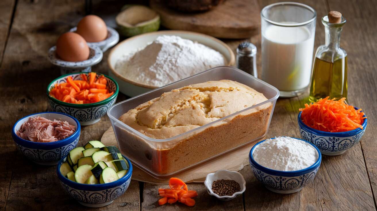 Cake léger au thon, carottes et courgettes : une recette anti-gaspi facile et rapide