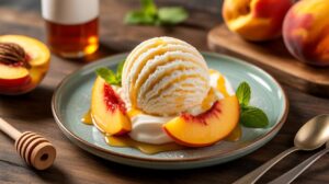 Glace légère à la pêche sans sorbetière : la recette facile et rafraîchissante de l'été