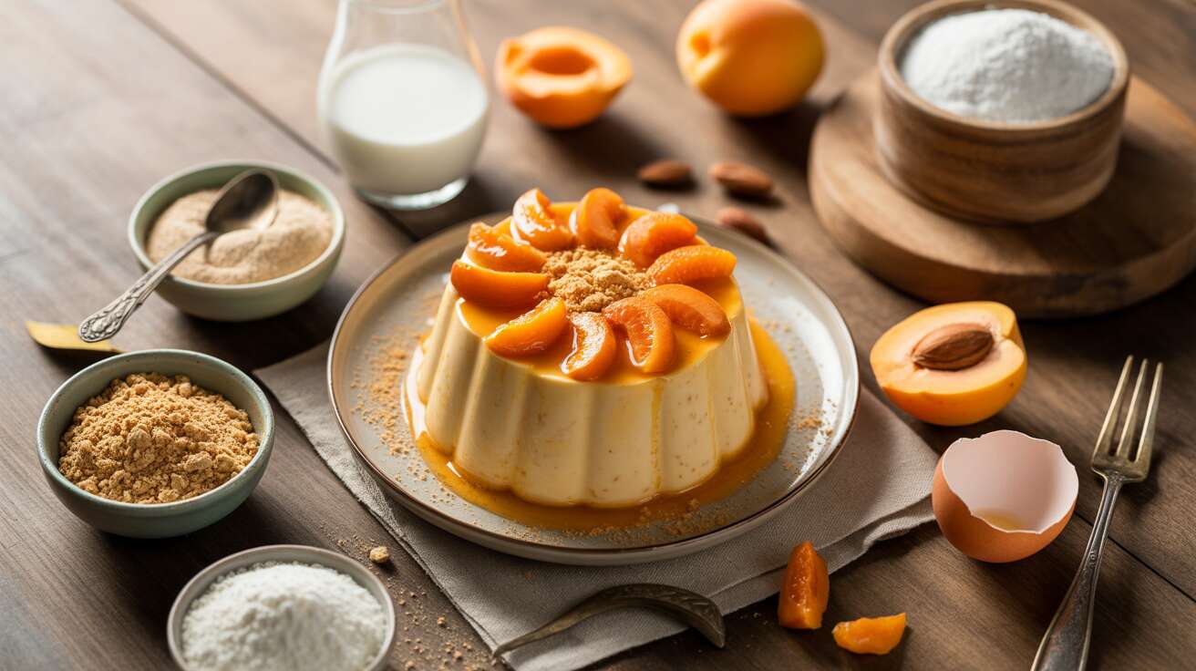 Flan aux abricots riche en protéines : le succès des diététiciennes à portée de main