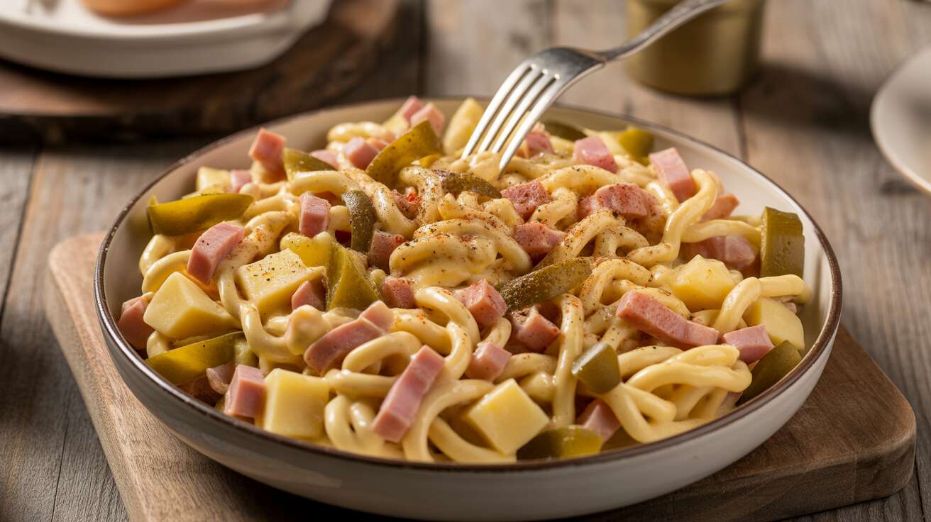 La salade de pâtes façon piémontaise rapide : la recette estivale facile et savoureuse