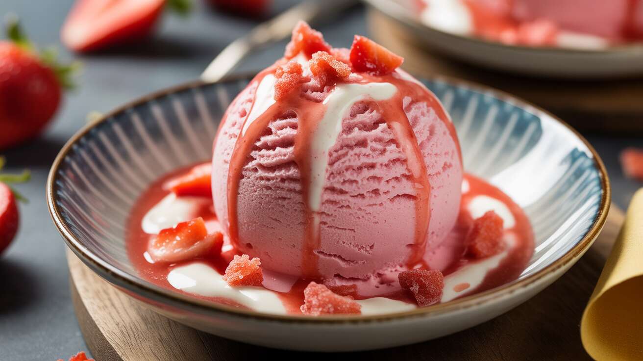 Recette glace fraise facile : la saveur fruitée de l'été sans effort ni sorbetière