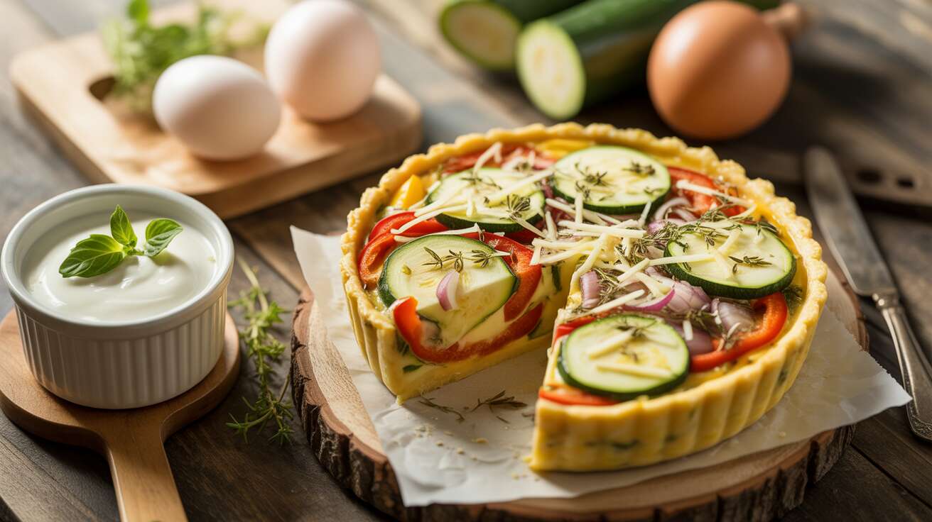 Recette quiche aux légumes d'été légère et gourmande : parfaite pour le dîner rapide