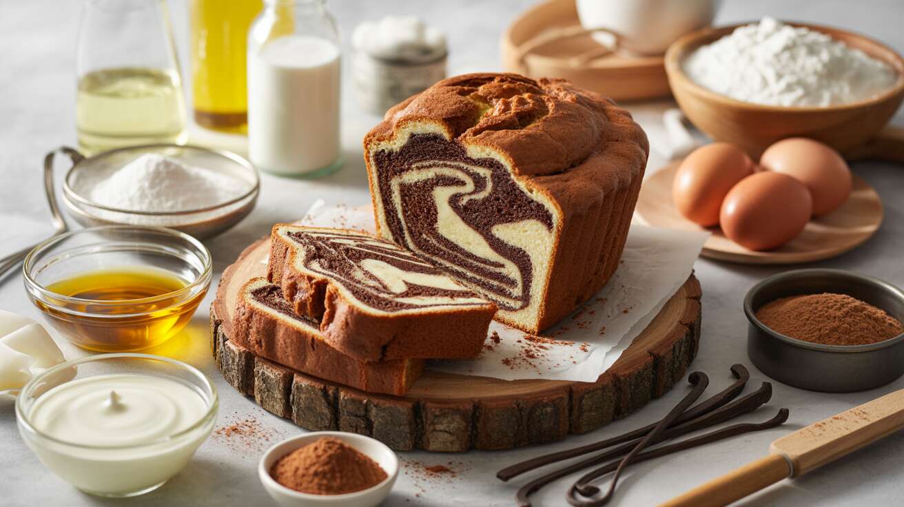 Le cake marbré "spécial été" : la recette légère sans beurre, pour un goûter gourmand