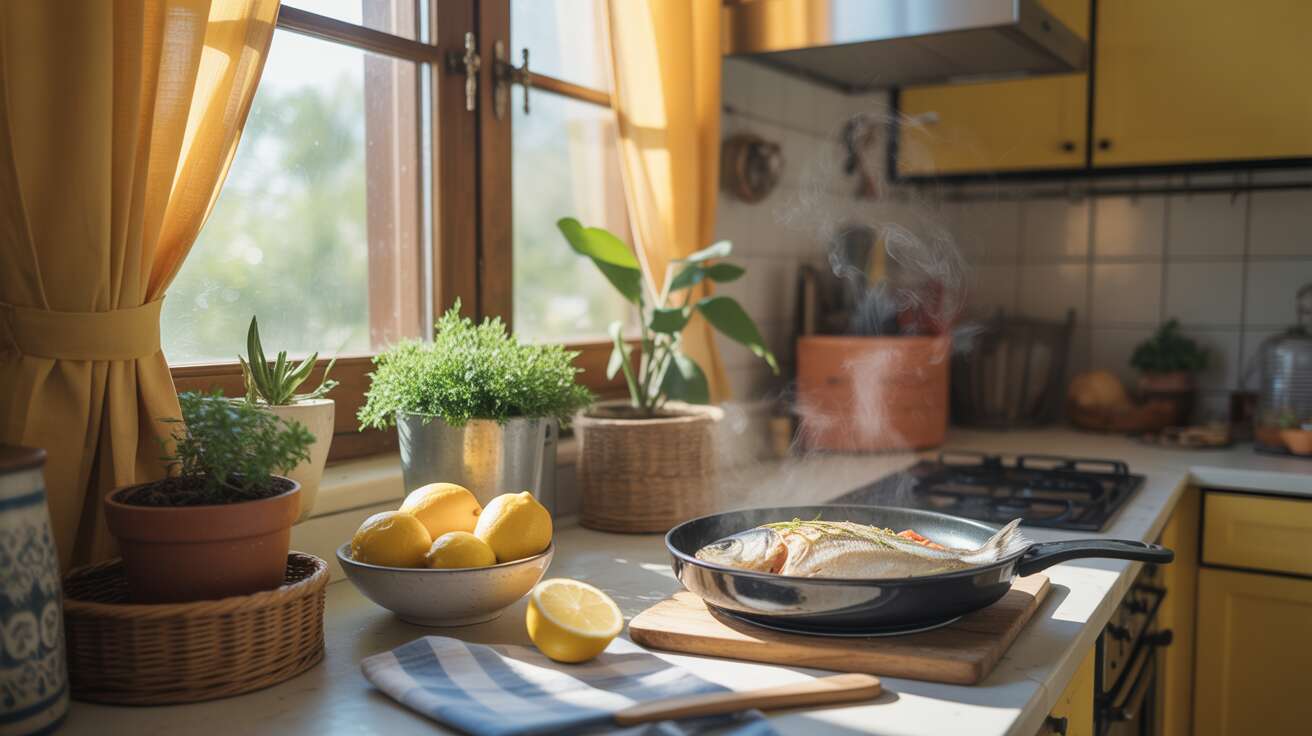 Votre cuisine sent bon : l'astuce naturelle pour éliminer les odeurs de poisson après cuisson