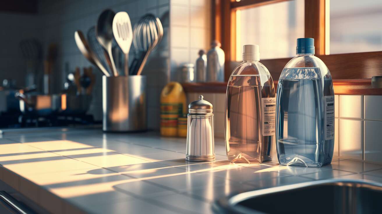 L&rsquo;astuce géniale du sel dans le liquide vaisselle solutionnera votre plus grand soucis de cuisine !