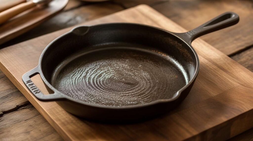 Ce geste ancestral redonne à vos casseroles en fonte une surface lisse, naturellement antiadhésive