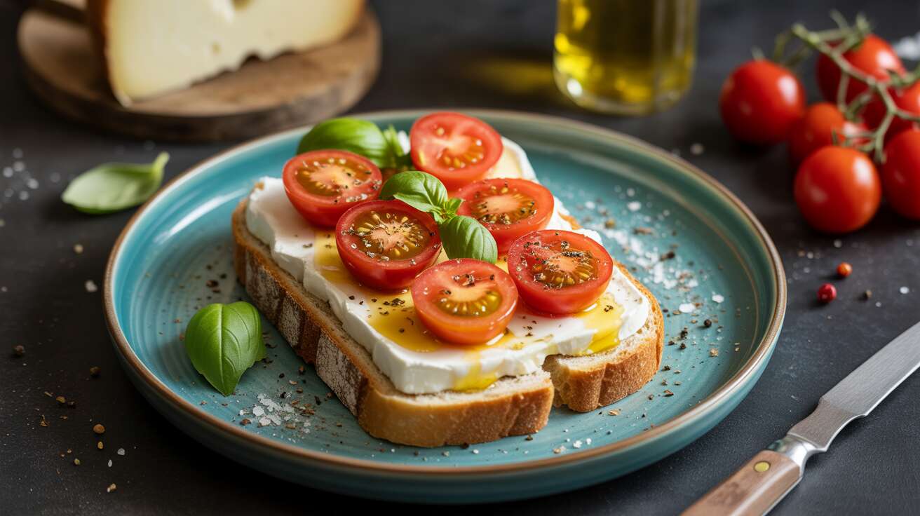 Tartine de fromage frais aux tomates cerise : une recette savoureuse