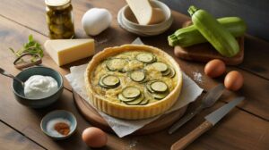 Recette de quiche aux courgettes et au fromage frais