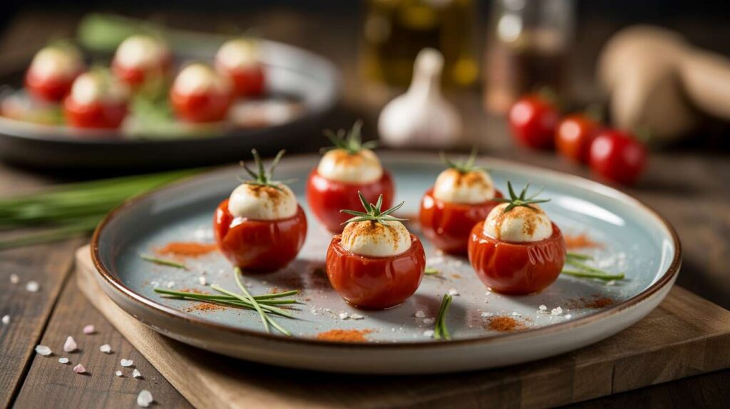 Tomates cerises surprises au fromage frais : recette gourmande