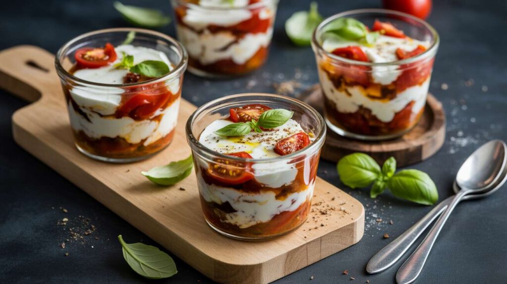 Recette de Verrine Tomate-Chèvre-Basilic : fraîcheur Assurée