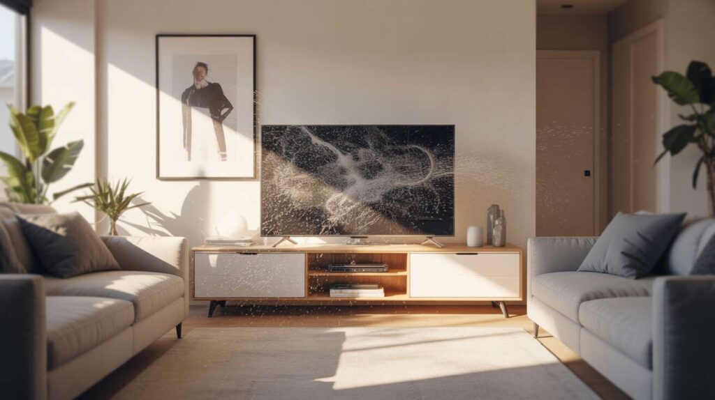 Le geste simple des experts pour ne plus jamais avoir de poussière sur la télé