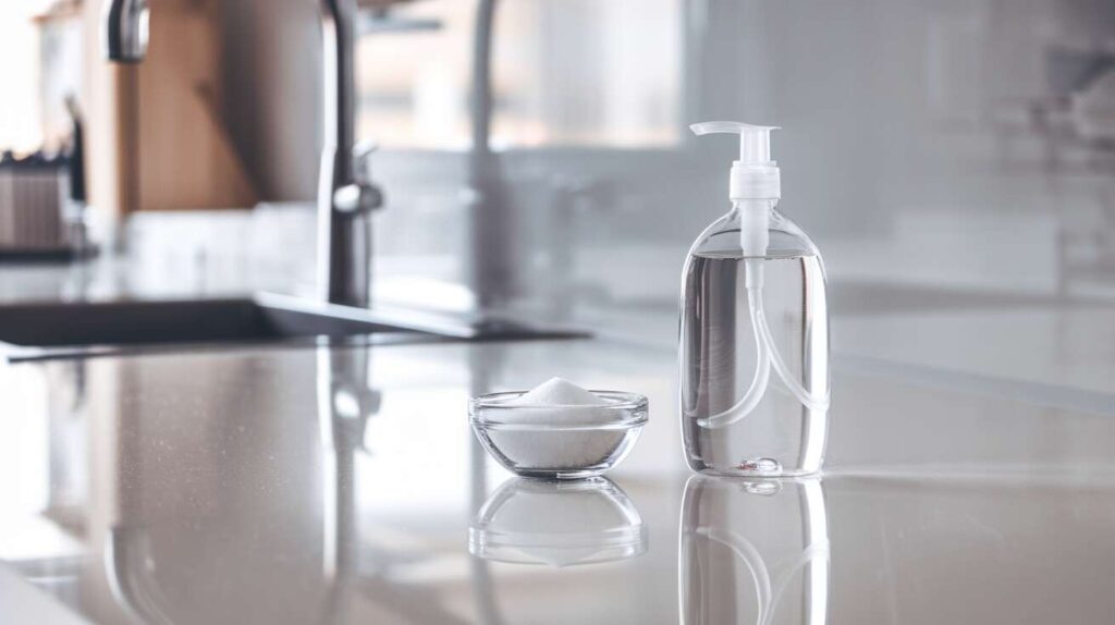 L&rsquo;astuce géniale du sel dans le liquide vaisselle solutionnera votre plus grand soucis de cuisine !