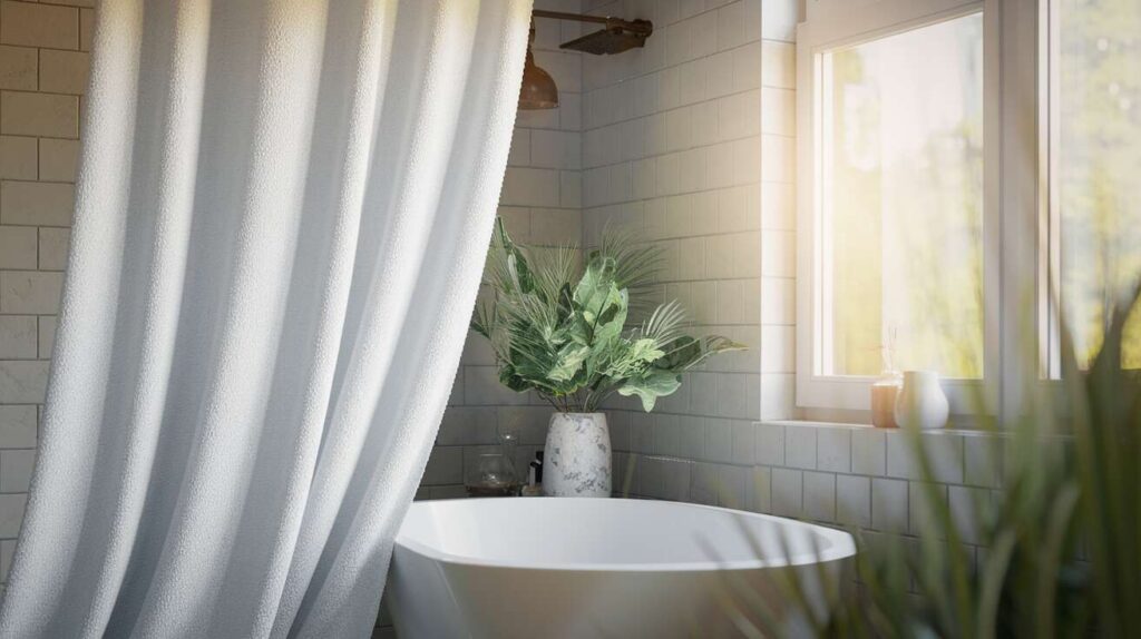 L&rsquo;astuce simple pour un rideau de douche sans moisissure