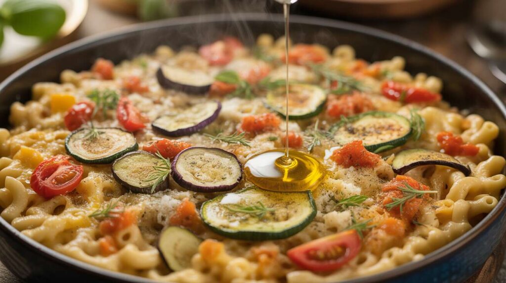 Gratin de Macaroni aux Légumes d'Été : recette Savoureuse