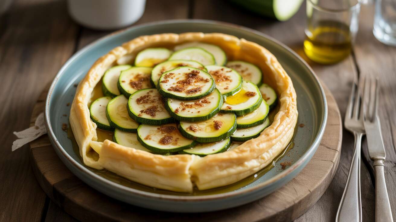 Tatin aux courgettes, cumin et fromage frais : recette savoureuse