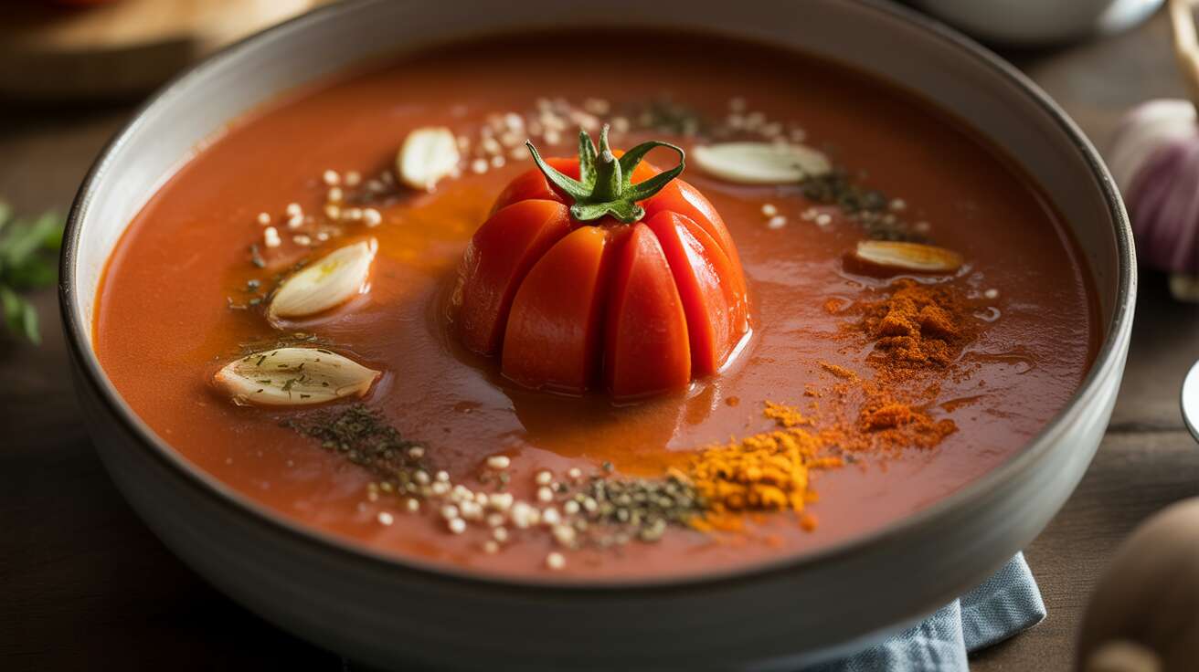Le secret des chefs pour une soupe de tomates au goût fumé, sans barbecue ni artifice.
