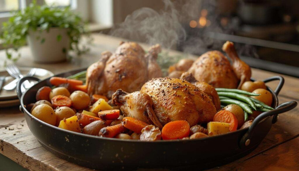 « Cette recette de poulet en une seule plaque me sauve mes soirs de semaine », le plat tout-en-un parfait.