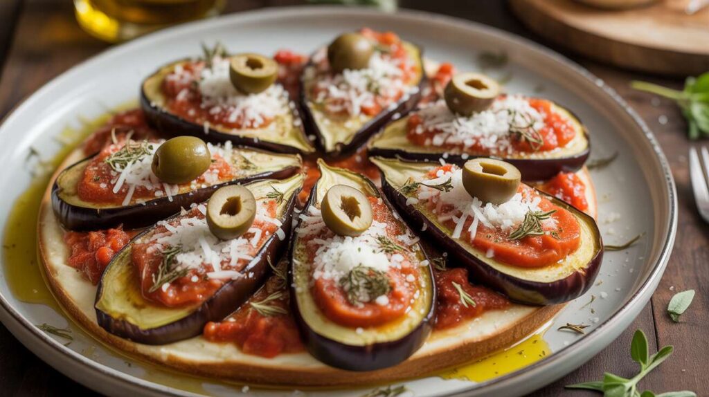 Cette "fausse" pizza avec une base d'aubergine va devenir votre plat préféré du mois de septembre.