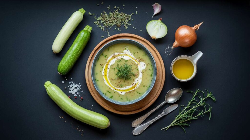 Le velouté de courgette a un goût incroyable quand on y ajoute cette herbe aromatique surprenante.