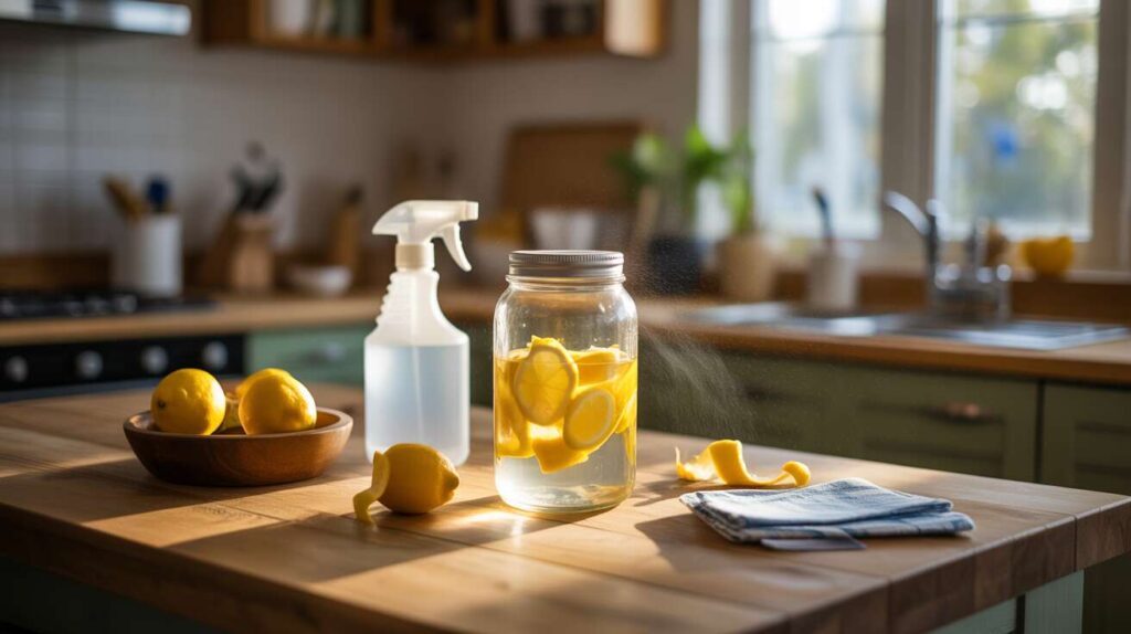 L'ingrédient de cuisine à ne pas jeter pour un nettoyant multi-surface fait maison. Économique et écologique