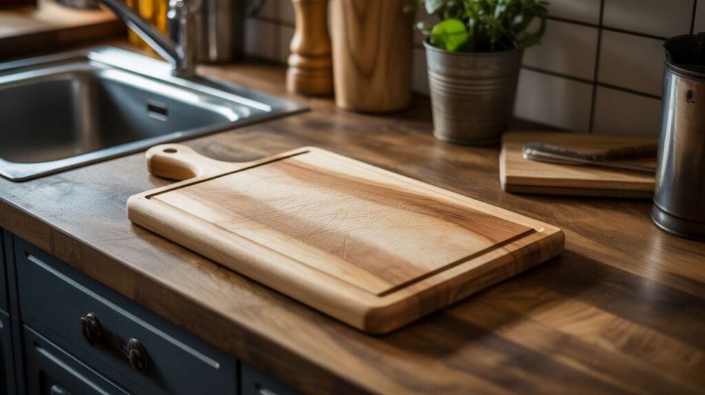 Le réflexe du chef pour nettoyer une planche à découper sans la rayer. C'est l'astuce que tous les grands cuisiniers connaissent