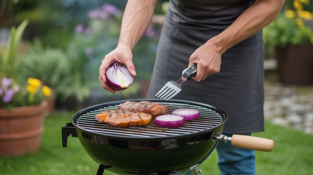 Cette astuce surprenante avec un oignon pour nettoyer le barbecue. Les voisins vont être étonnés de votre résultat !