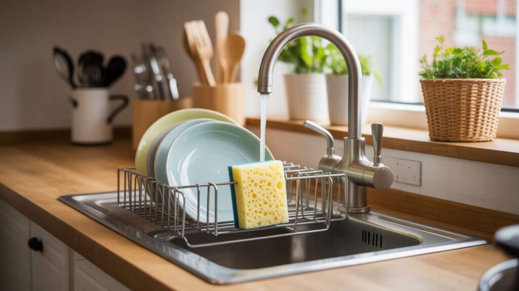 Le geste simple pour que vos éponges ne sentent jamais mauvais. C'est l'astuce anti-bactéries par excellence