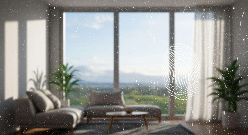 Cette astuce peu connue qui fait disparaître les traces de doigts sur les vitres. C&rsquo;est un secret qui se transmet entre pros